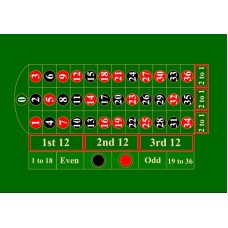 1027A5 Vafa masa casino roulette 20x15cm